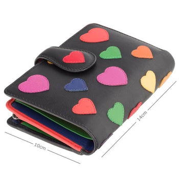 VISCONTI ארנק עור בגודל בינוני לאישה מדגם Crush - תיק התיקיםVISCONTIנשים