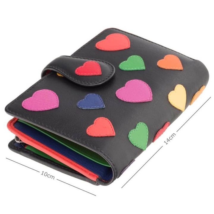 VISCONTI ארנק עור בגודל בינוני לאישה מדגם Crush - תיק התיקיםVISCONTIנשים