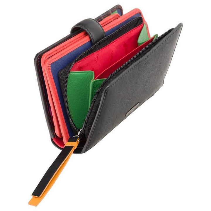 VISCONTI ארנק עור בגודל בינוני לאישה מדגם Crush - תיק התיקיםVISCONTIנשים