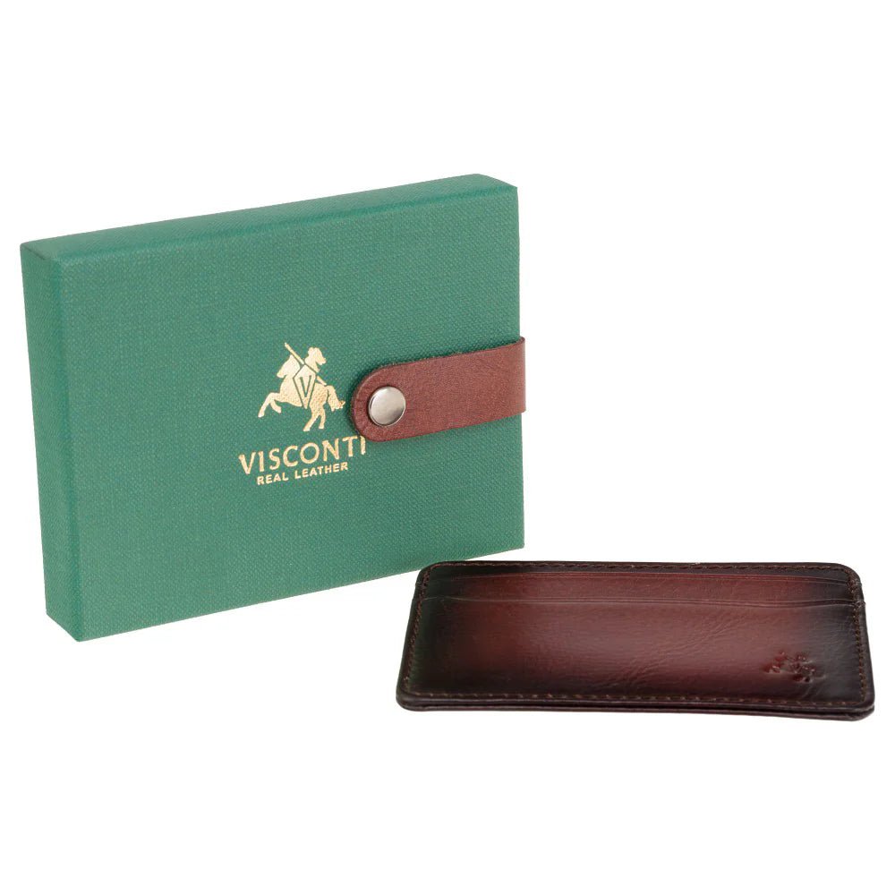 Visconti נרתיק כרטיסים לגבר מעור דגם Evan עם RFID - תיק התיקיםViscontiארנקים