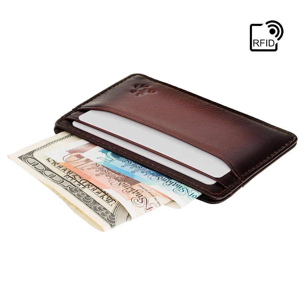 Visconti נרתיק כרטיסים לגבר מעור דגם Evan עם RFID - תיק התיקיםViscontiארנקים