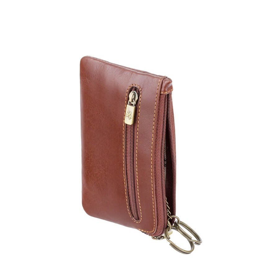 VISCONTI מחזיק מפתחות שטוח למטבעות וכרטיסים מדגם Geno - תיק התיקיםVISCONTIנשים