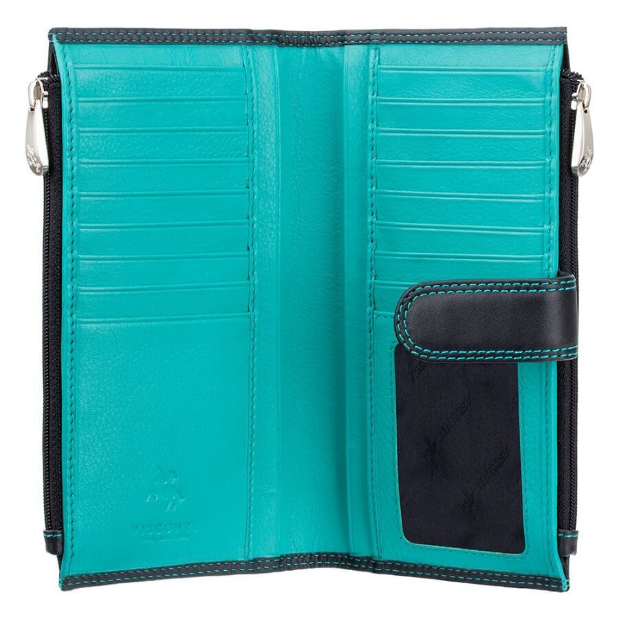 VISCONTI ארנק גדול לאישה עם רצועת סגירה דגם Jade - תיק התיקיםVISCONTIנשים