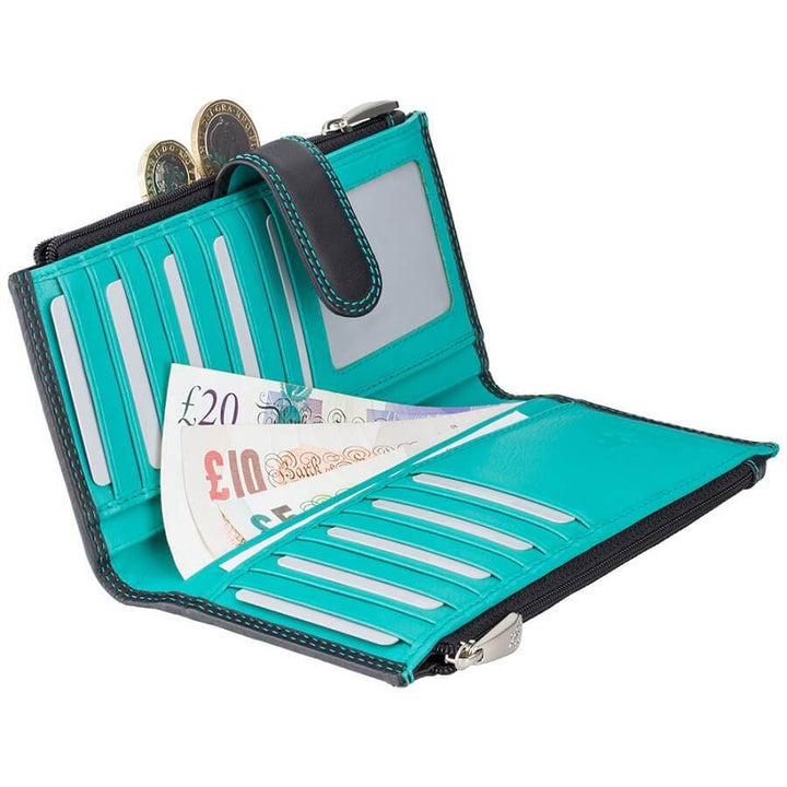 VISCONTI ארנק גדול לאישה עם רצועת סגירה דגם Jade - תיק התיקיםVISCONTIנשים