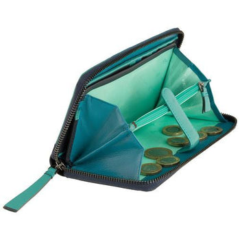 VISCONTI ארנק עם רוכסן למטבעות ושטרות דגם julia - תיק התיקיםVISCONTIנשים