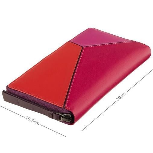 VISCONTI ארנק עם רוכסן למטבעות ושטרות דגם julia - תיק התיקיםVISCONTIנשים