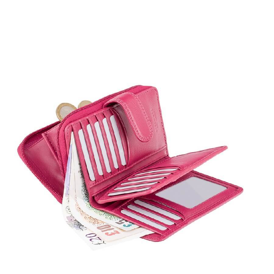 VISCONTI ארנק בגודל בינוני עם רצועת סגירה דגם Madame - תיק התיקיםVISCONTIנשים