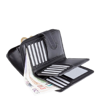 VISCONTI ארנק בגודל בינוני עם רצועת סגירה דגם Madame - תיק התיקיםVISCONTIנשים