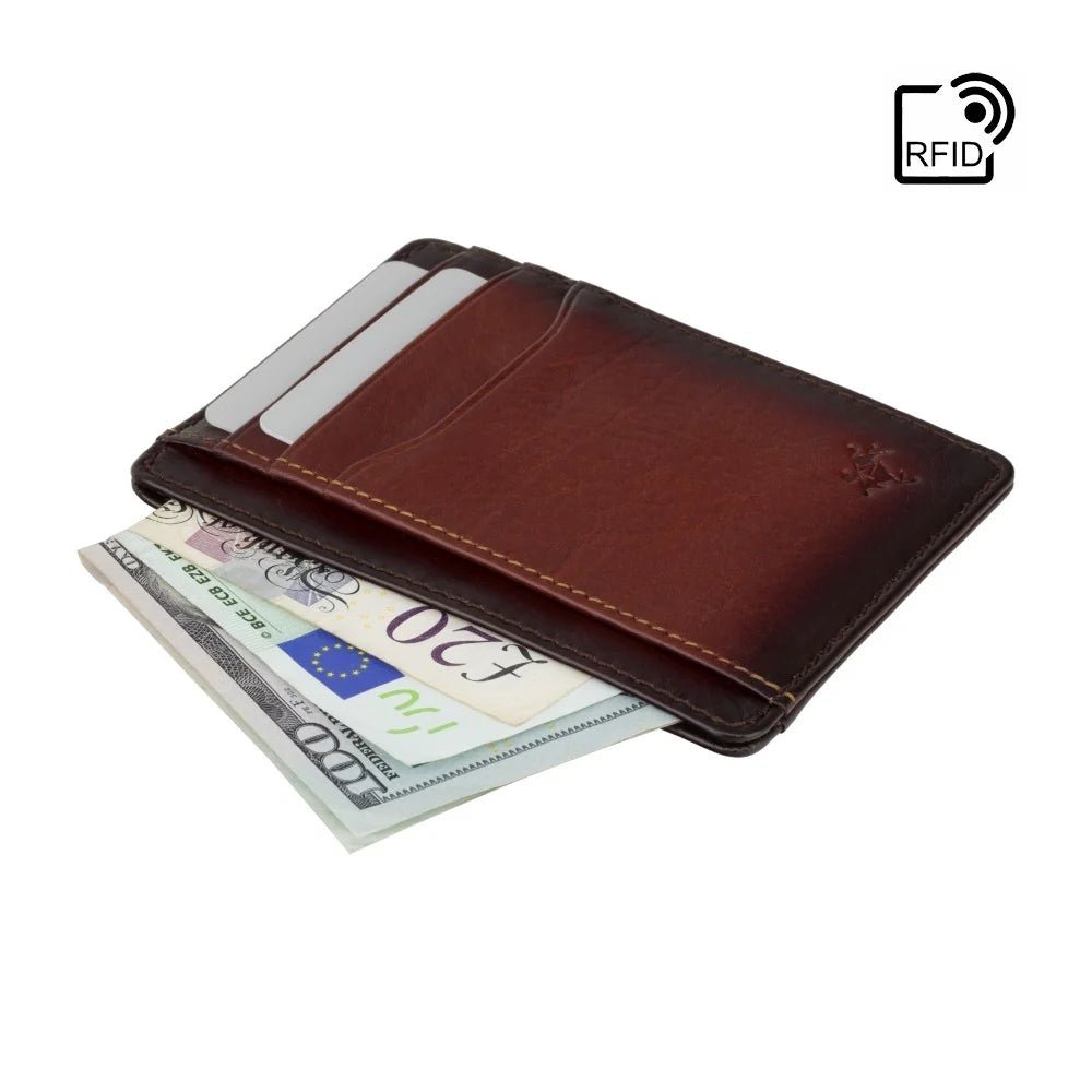 Visconti נרתיק כרטיסים לגבר מעור דגם Madison עם RFID - תיק התיקיםViscontiארנקים