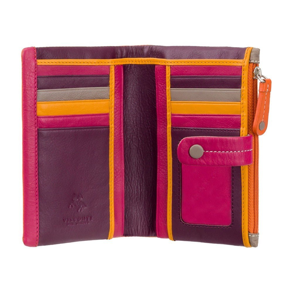 VISCONTI ארנק צבעוני דגם Malabu כתום - תיק התיקיםVISCONTIנשים