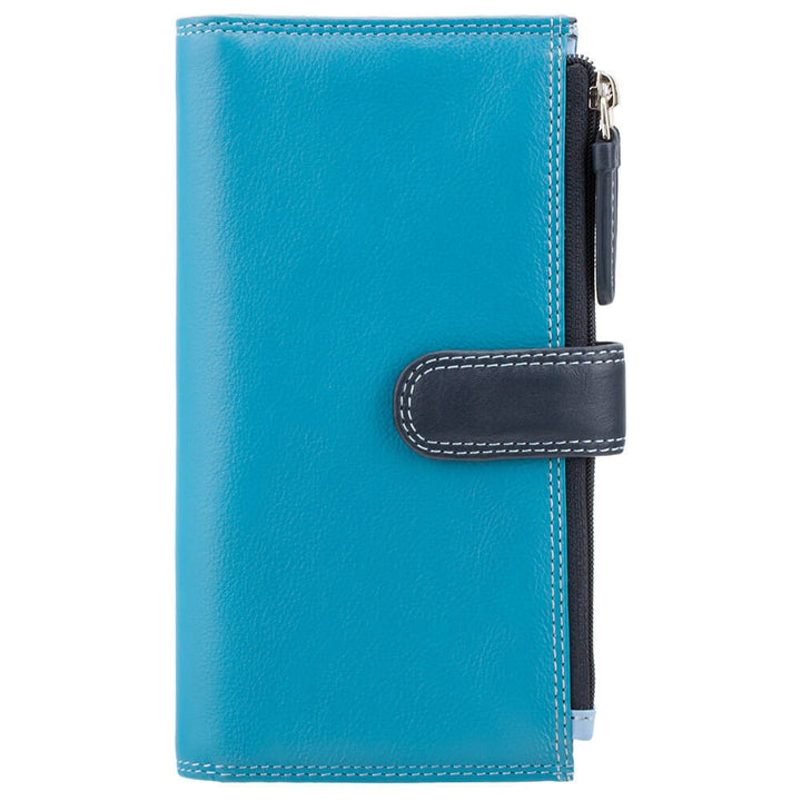 VISCONTI ארנק גדול מעור עם רצועת סגירה, בעל הגנת RFID - דגם Bermuda - תיק התיקיםVISCONTIנשים