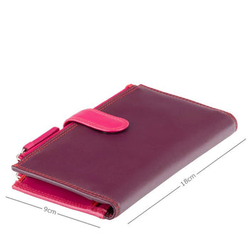 VISCONTI ארנק גדול מעור עם רצועת סגירה, בעל הגנת RFID - דגם Bermuda - תיק התיקיםVISCONTIנשים