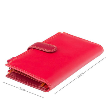 VISCONTI ארנק גדול מעור עם רצועת סגירה, בעל הגנת RFID - דגם Bermuda - תיק התיקיםVISCONTIנשים