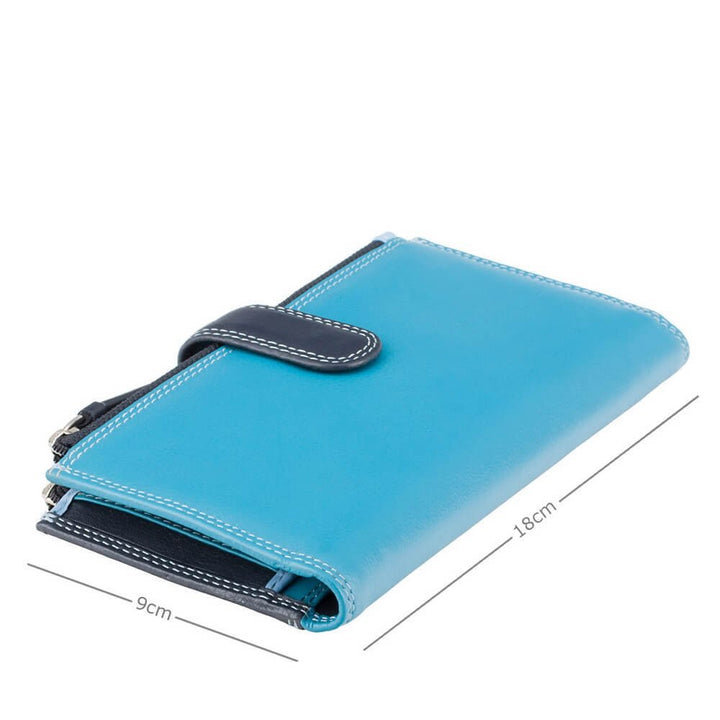 VISCONTI ארנק גדול מעור עם רצועת סגירה, בעל הגנת RFID - דגם Bermuda - תיק התיקיםVISCONTIנשים