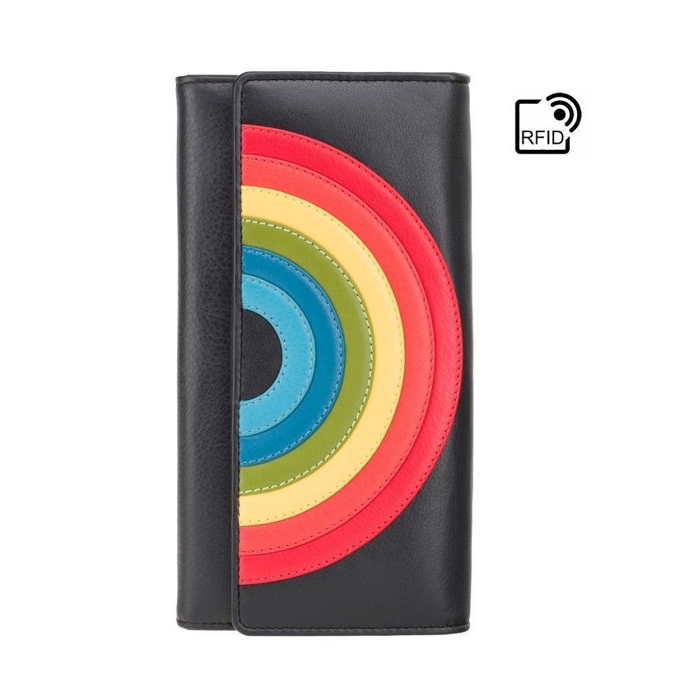 VISCONTI ארנק בעל הגנת RFID דגם Phoebe קשת בענן - תיק התיקיםVISCONTIנשים