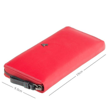 VISCONTI ארנק גדול מעור, בעל הגנת RFID - דגם Violet - תיק התיקיםVISCONTIנשים