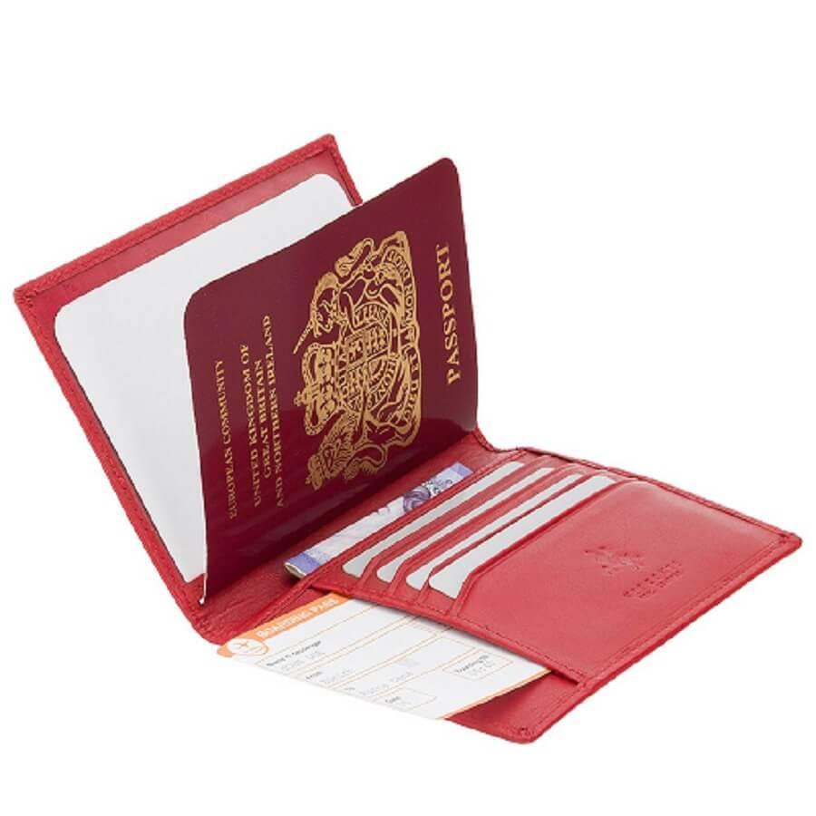 Visconti כיסוי דרכון המכיל תאים לשטרות וכרטיסים - תיק התיקיםStoriesמזוודות