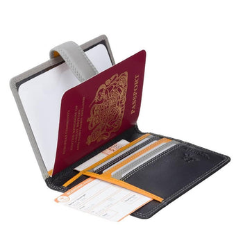 Visconti ארנק משולב כיסוי לדרכון דגם Sumba - תיק התיקיםStoriesמזוודות