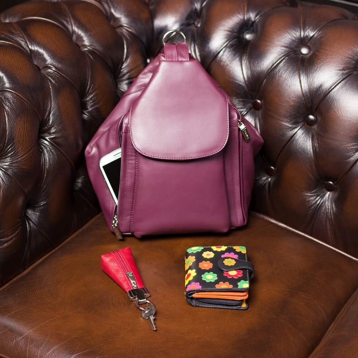 VISCONTI ארנק לאישה דוגמת פרחים דגם Sunshine - תיק התיקיםVISCONTIנשים