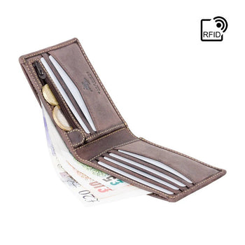 Visconti ארנק עור לגבר דגם Sword עם רוכסן - תיק התיקיםViscontiארנקים