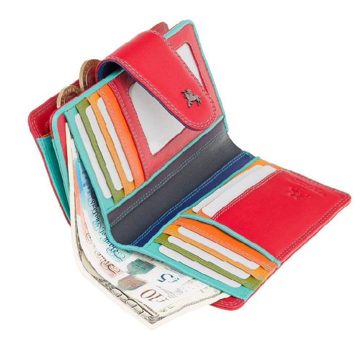 VISCONTI ארנק בינוני עם רצועת סגירה דגם Ylang - תיק התיקיםVISCONTIנשים