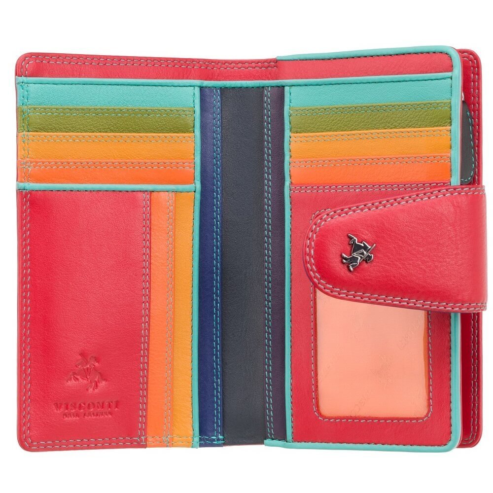 VISCONTI ארנק בינוני עם רצועת סגירה דגם Ylang - תיק התיקיםVISCONTIנשים