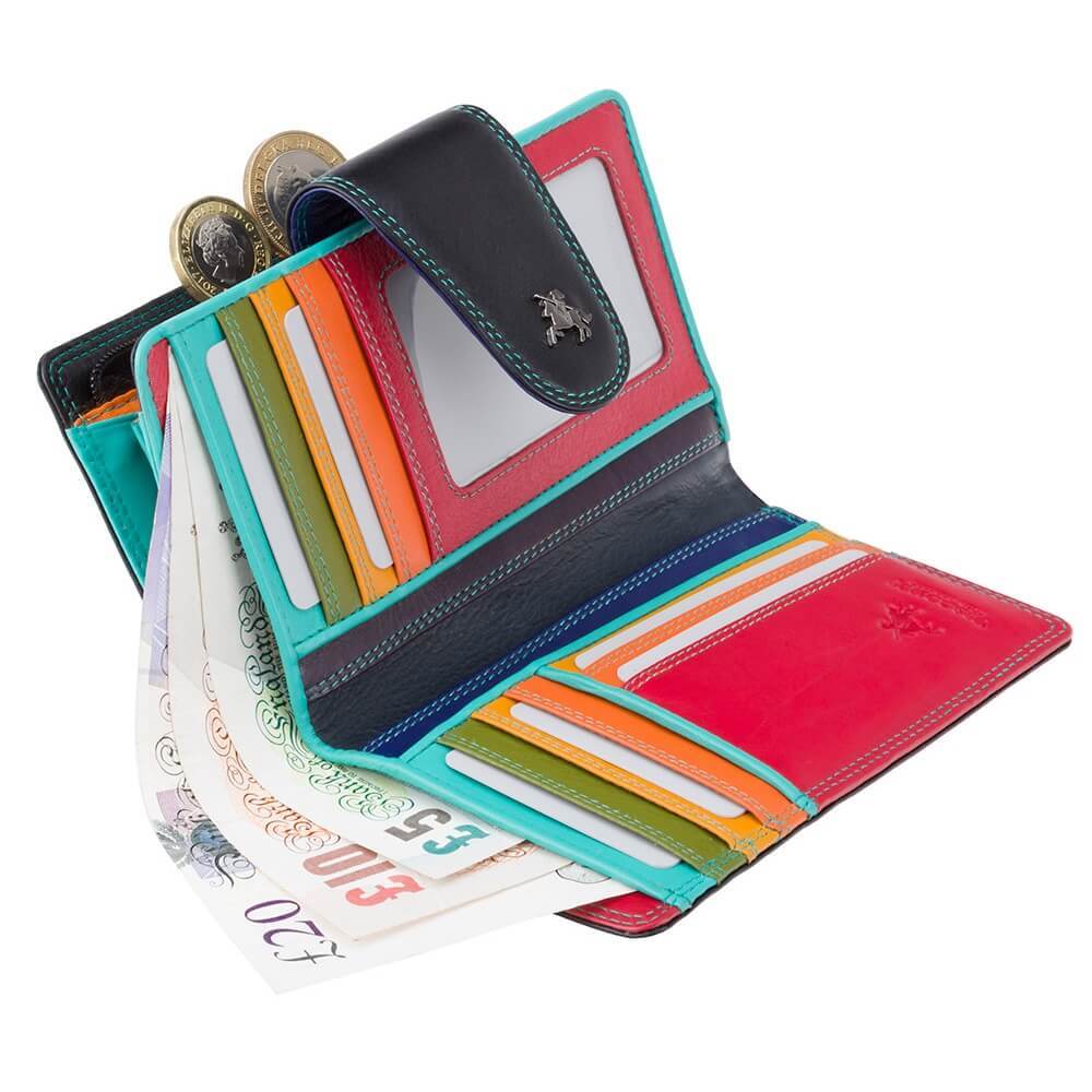 VISCONTI ארנק בינוני עם רצועת סגירה דגם Ylang - תיק התיקיםVISCONTIנשים