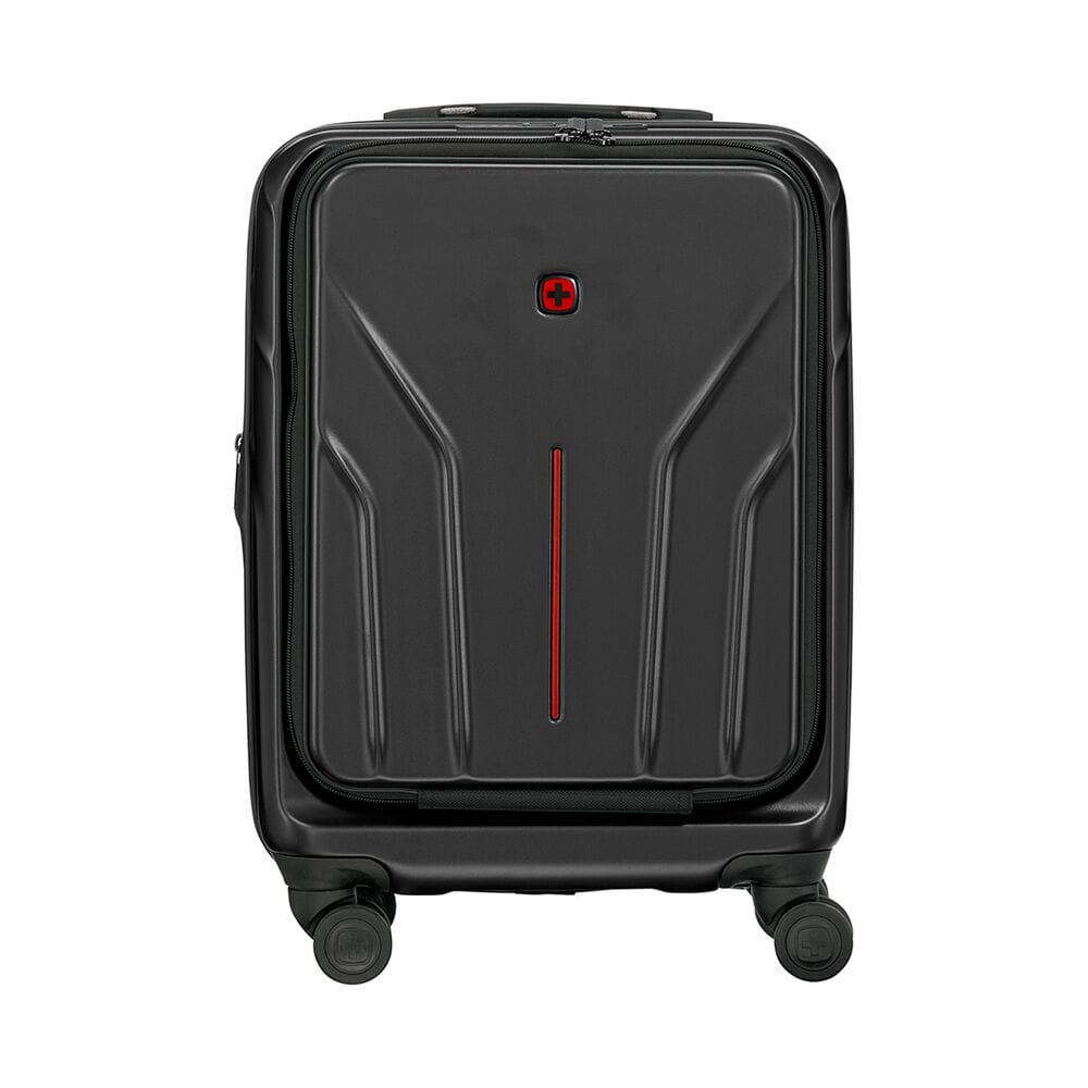 מזוודת טרולי עסקית קשיחה Wenger Amplix 20״ שחורה עם תא מחשב - תיק התיקיםWengerמזוודות