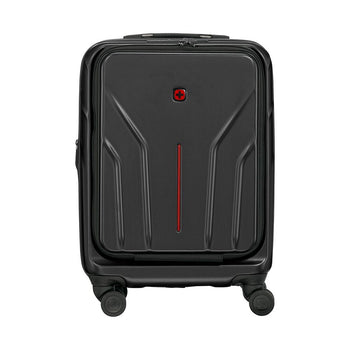 מזוודת טרולי עסקית קשיחה Wenger Amplix 20״ שחורה עם תא מחשב - תיק התיקיםWengerמזוודות