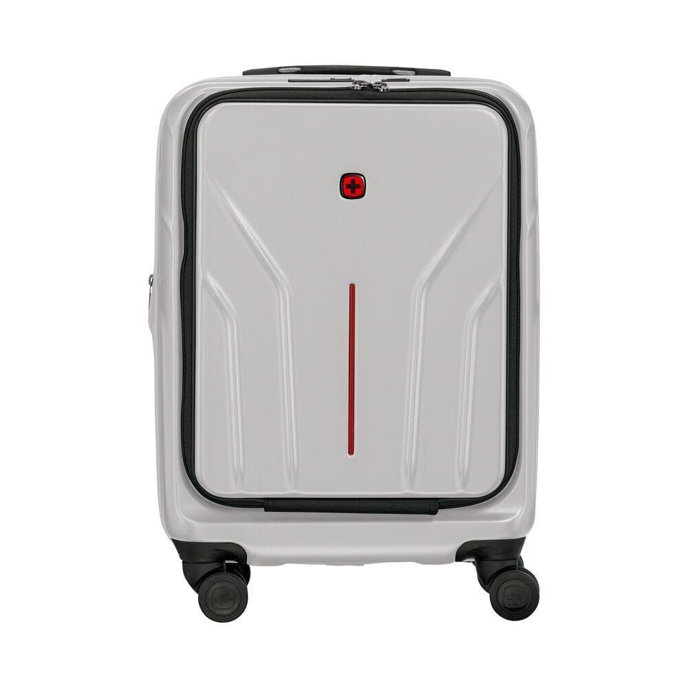 מזוודת טרולי עסקית קשיחה Wenger Amplix 20״ כסופה עם תא מחשב - תיק התיקיםWengerמזוודות