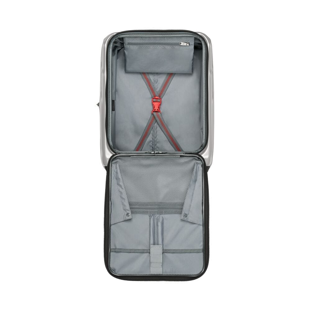 מזוודת טרולי עסקית קשיחה Wenger Amplix 20״ כסופה עם תא מחשב - תיק התיקיםWengerמזוודות