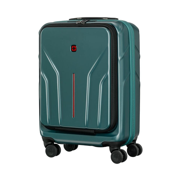 מזוודת טרולי עסקית קשיחה Wenger Amplix 20״ טורקיז עם תא מחשב - תיק התיקיםWengerמזוודות