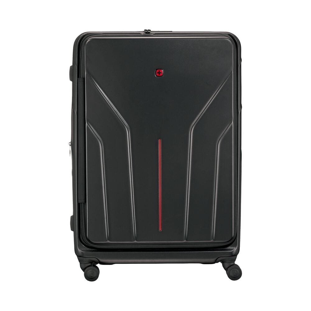 מזוודת טרולי קשיחה מתרחבת Wenger Amplix גדולה שחורה - תיק התיקיםWengerמזוודות