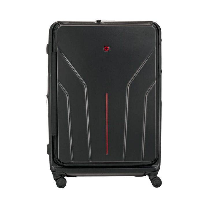 מזוודת טרולי קשיחה מתרחבת Wenger Amplix גדולה שחורה - תיק התיקיםWengerמזוודות