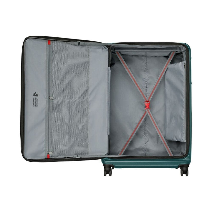 מזוודת טרולי קשיחה מתרחבת Wenger Amplix גדולה טורקיז - תיק התיקיםWengerמזוודות