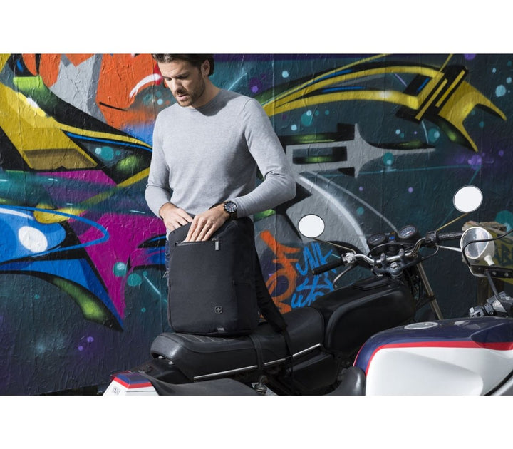 תיק גב למחשב Wenger CityFriend 16״ שחור - תיק התיקיםWengerתיק גב ללפטופ