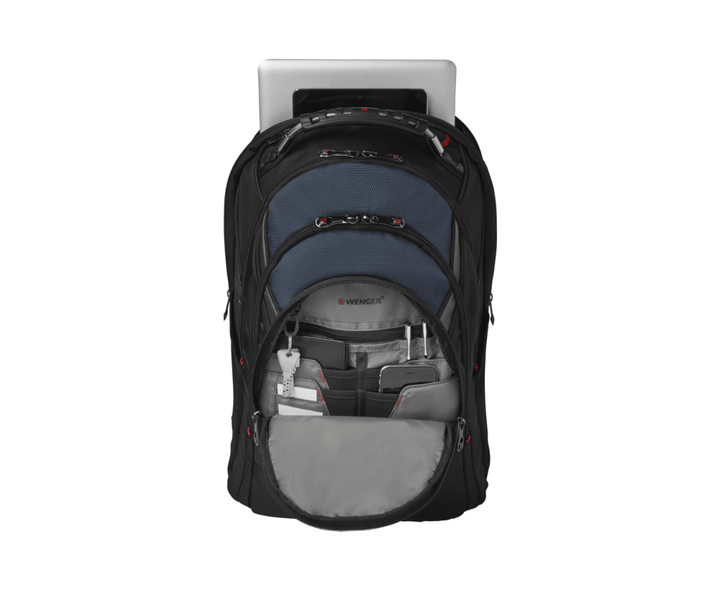 תיק גב למחשב Wenger Ibex 17״ כחול/שחור - תיק התיקיםWengerתיקי גב