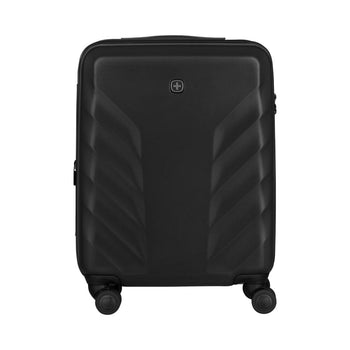 מזוודת טרולי קשיחה Wenger Motion 20״ Chic Black מתרחבת - תיק התיקיםWengerמזוודות