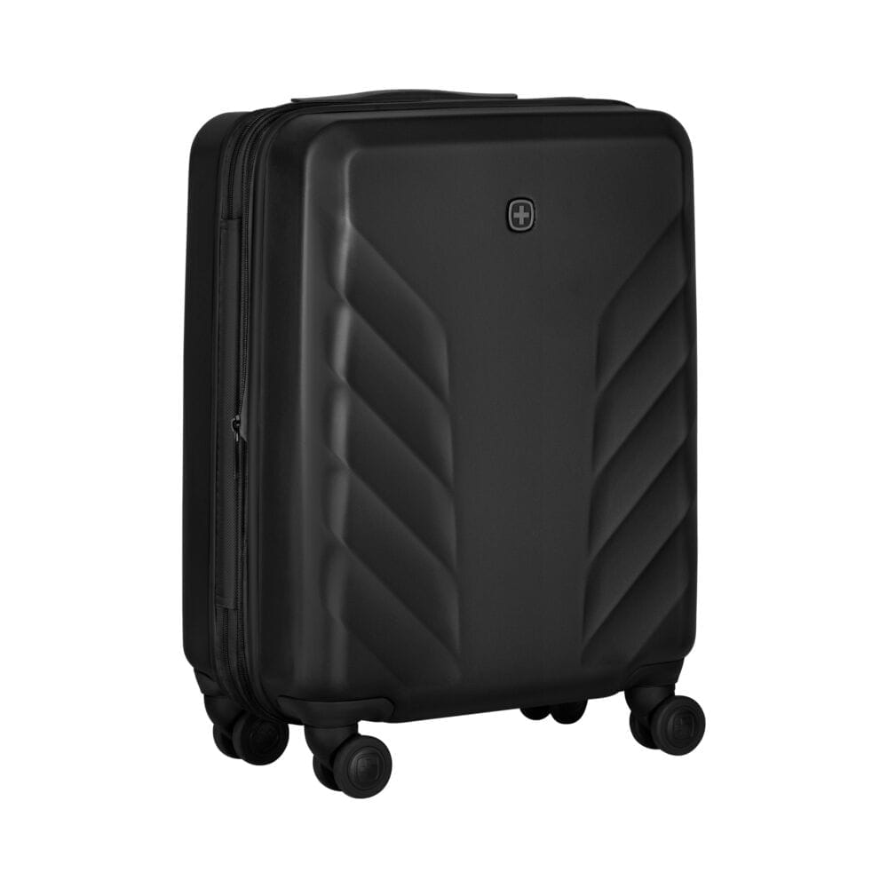 מזוודת טרולי קשיחה Wenger Motion 20״ Chic Black מתרחבת - תיק התיקיםWengerמזוודות