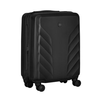 מזוודת טרולי קשיחה Wenger Motion 20״ Chic Black מתרחבת - תיק התיקיםWengerמזוודות