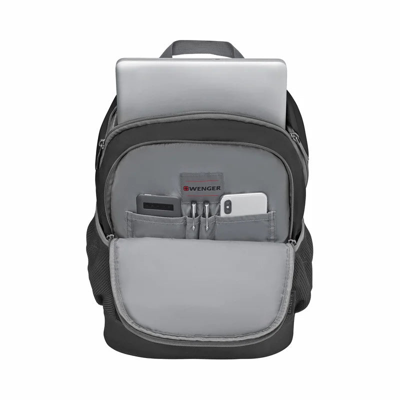 Wenger Quadma תיק גב אפור למחשב נייד 16 אינץ' - תיק התיקיםWengerתיקי גב למחשב