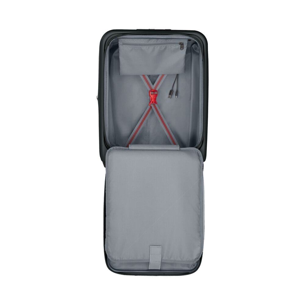 מזוודת טרולי קשיחה Wenger Skyon 20״ שחורה עם תא מחשב - תיק התיקיםWengerמזוודות