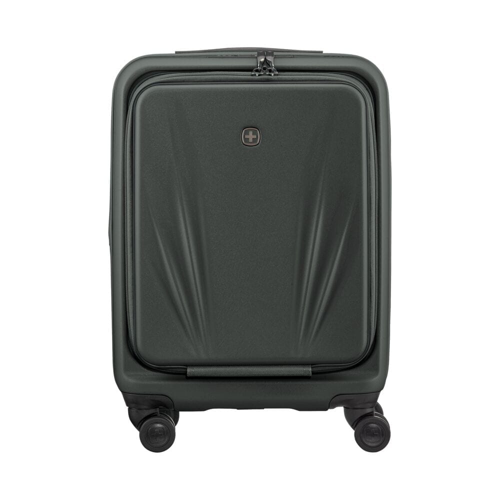 מזוודת טרולי קשיחה Wenger Skyon 20״ אפור כהה עם תא מחשב - תיק התיקיםWengerמזוודות