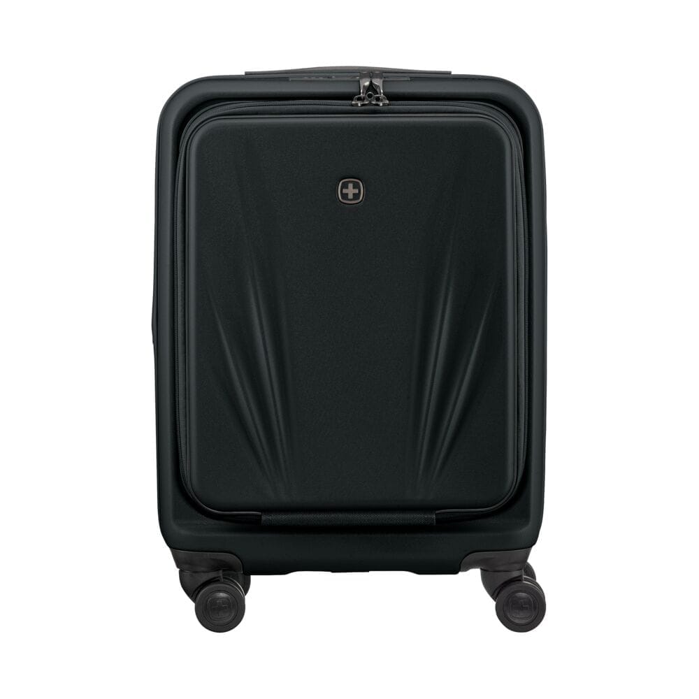 מזוודת טרולי קשיחה Wenger Skyon 20״ שחורה עם תא מחשב - תיק התיקיםWengerמזוודות