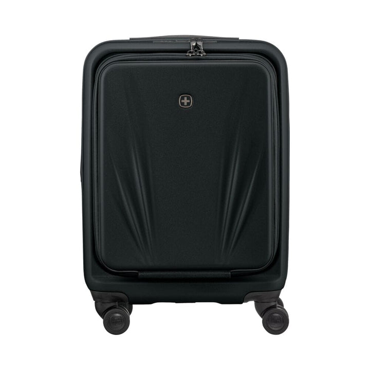 מזוודת טרולי קשיחה Wenger Skyon 20״ שחורה עם תא מחשב - תיק התיקיםWengerמזוודות