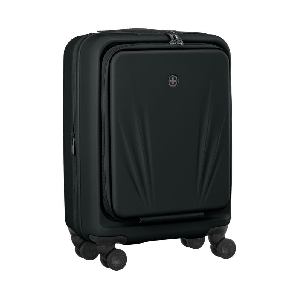 מזוודת טרולי קשיחה Wenger Skyon 20״ שחורה עם תא מחשב - תיק התיקיםWengerמזוודות