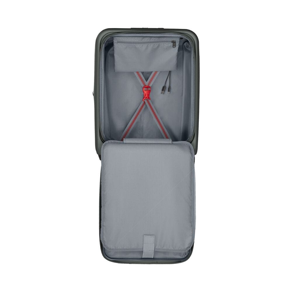 מזוודת טרולי קשיחה Wenger Skyon 20״ אפור כהה עם תא מחשב - תיק התיקיםWengerמזוודות