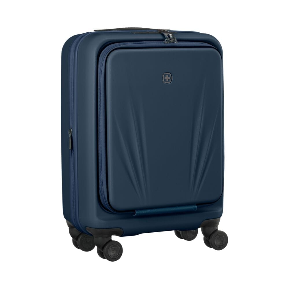 מזוודת טרולי קשיחה Wenger Skyon 20״ כחול נייבי עם תא מחשב - תיק התיקיםWengerמזוודות