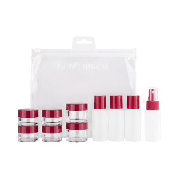 ערכת בקבוקי נסיעות Wenger Travel Bottle Set שקופה - תיק התיקיםWengerאביזרי נסיעות