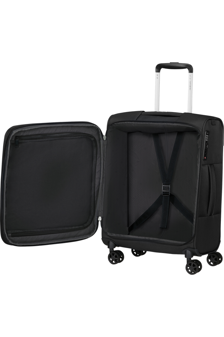 Samsonite GoTwist מזוודת עלייה למטוס רכה מתרחבת 55 ס״מ - שחור